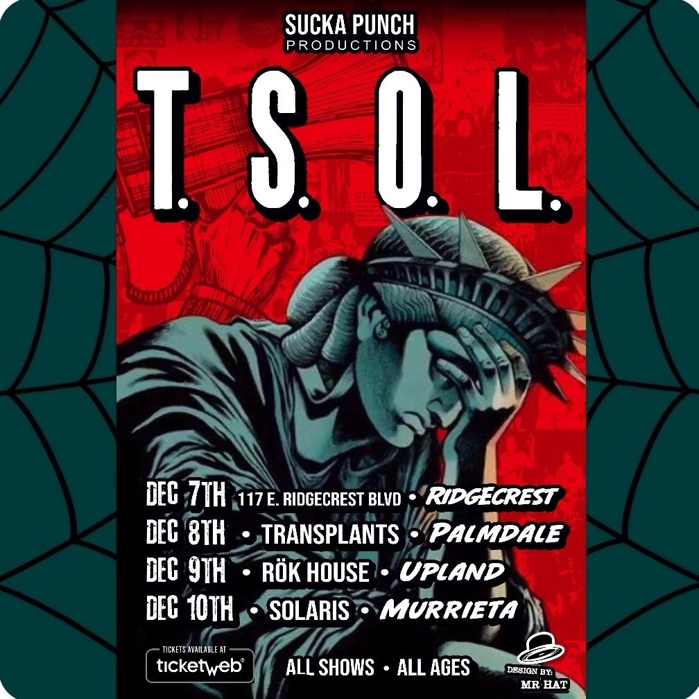 T.S.O.L. at Solaris December 10th