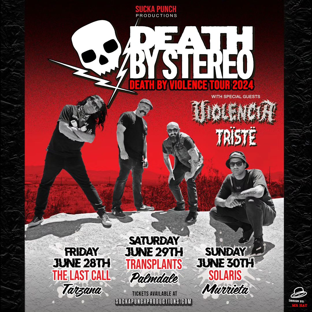 Death By Stereo at Solaris June 30th.