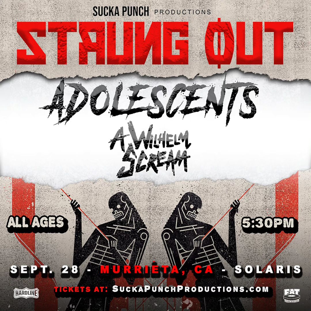 Strung Out and Adolescents at Solaris on September 28th.