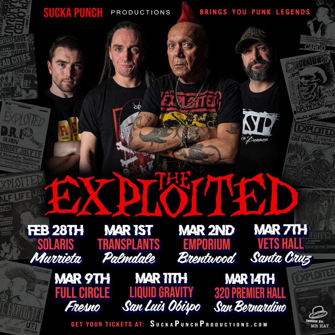 The Exploited live at Solaris February 28th